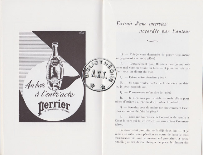 Les programmes de Théatre de l\