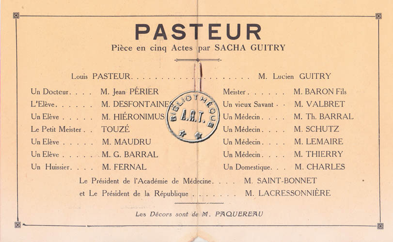 Les programmes de Théatre de l\