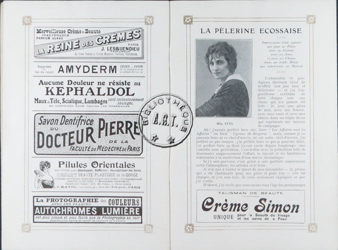 Les programmes de Théatre de l\
