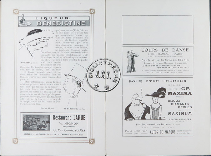 Les programmes de Théatre de l\