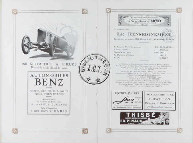 Les programmes de Théatre de l\