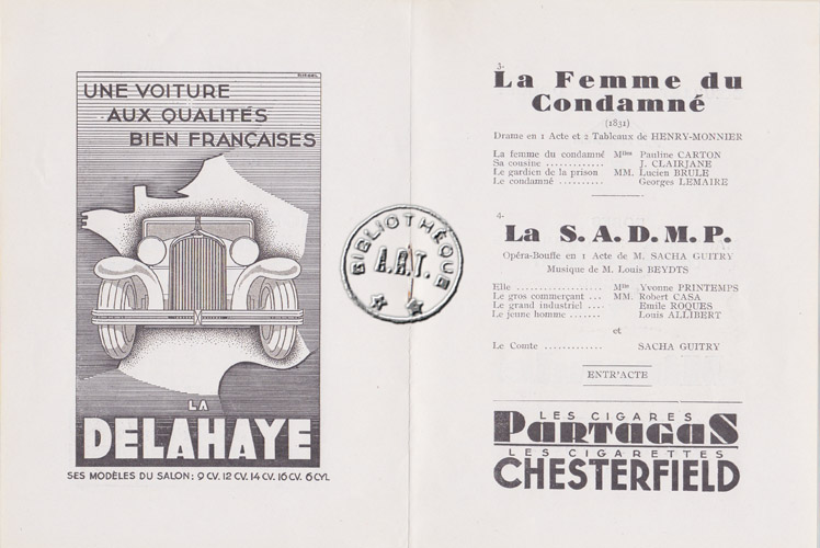 Les programmes de Théatre de l\