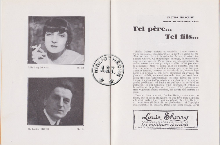 Les programmes de Théatre de l\