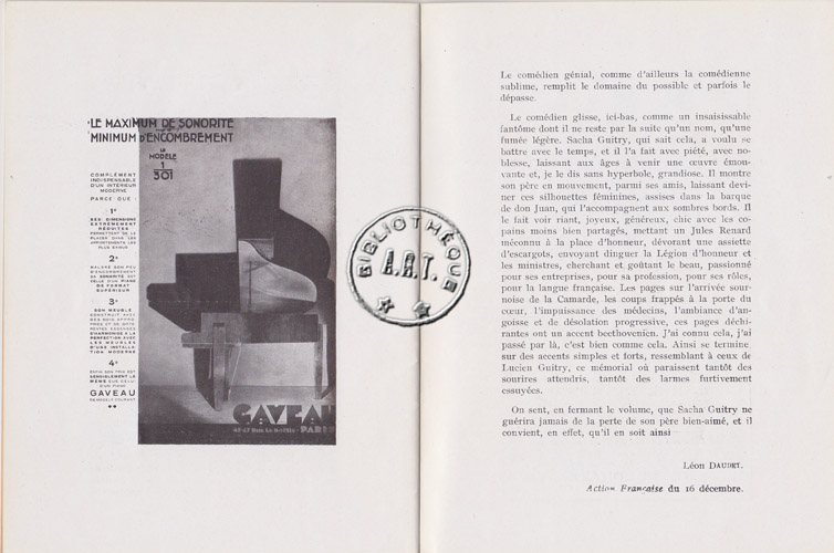 Les programmes de TThéatre de l\