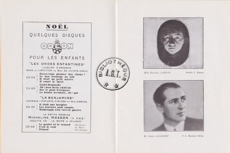 Les programmes de Théatre de l\