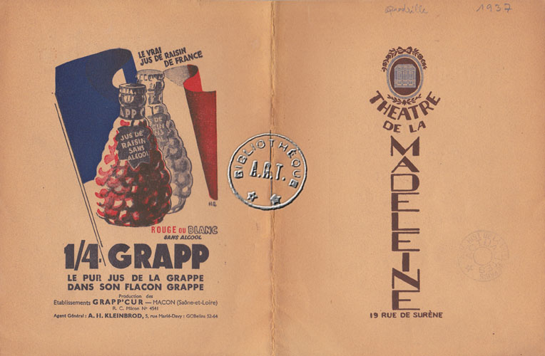 Les programmes de Théatre de l\