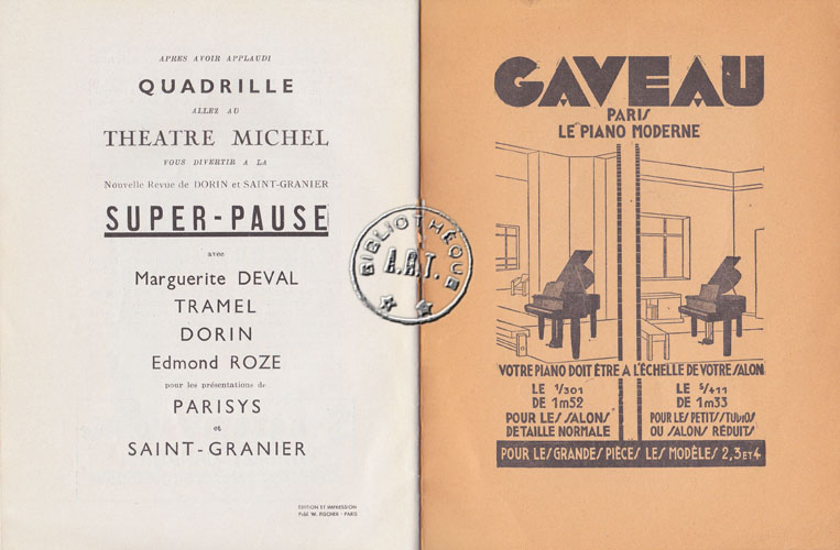 Les programmes de Théatre de l\