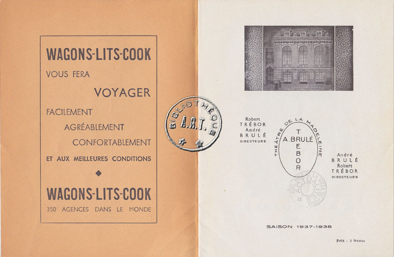Les programmes de Théatre de l\