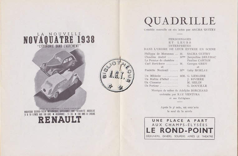 Les programmes de Théatre de l\
