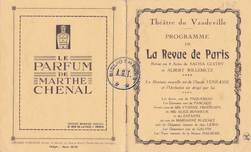 Les programmes de Théatre de l\
