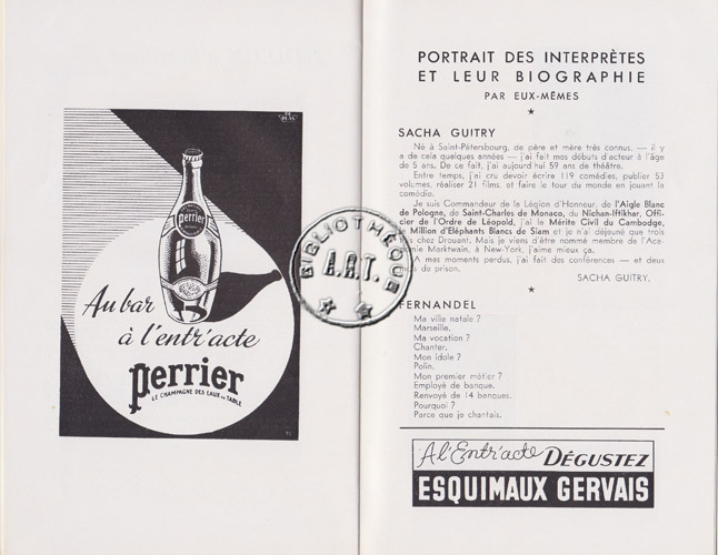 Les programmes de Théatre de l\