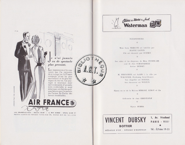 Les programmes de Théatre de l\
