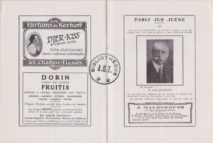Les programmes de Théatre de l\