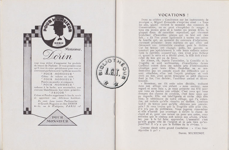 Les programmes de TThéatre de l\