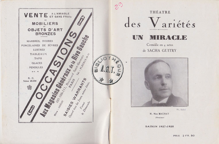 Les programmes de Théatre de l\
