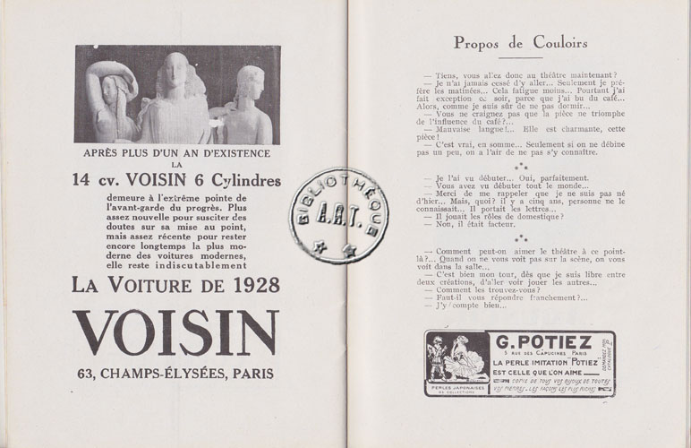 Les programmes de Théatre de l\