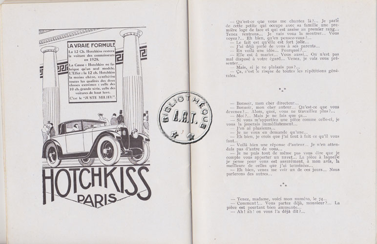 Les programmes de Théatre de l\