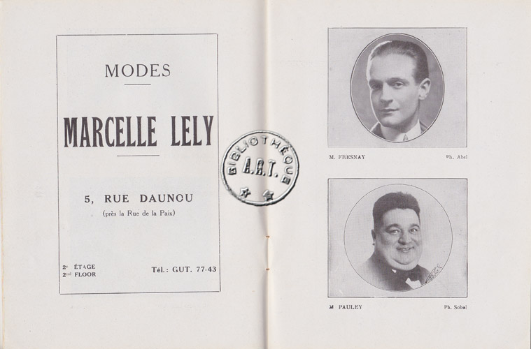 Les programmes de Théatre de l\