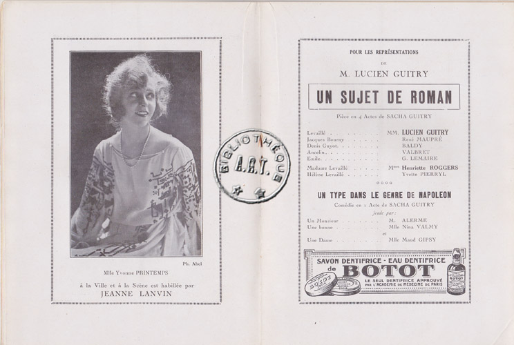 Les programmes de Théatre de l\