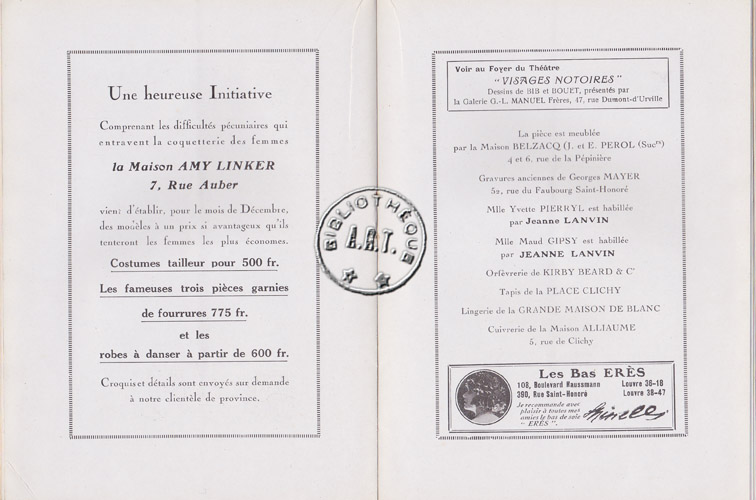 Les programmes de Théatre de l\