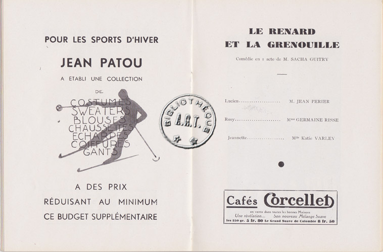 Les programmes de Théatre de l\