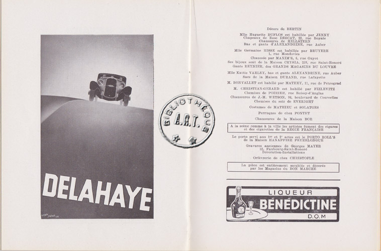 Les programmes de Théatre de l\