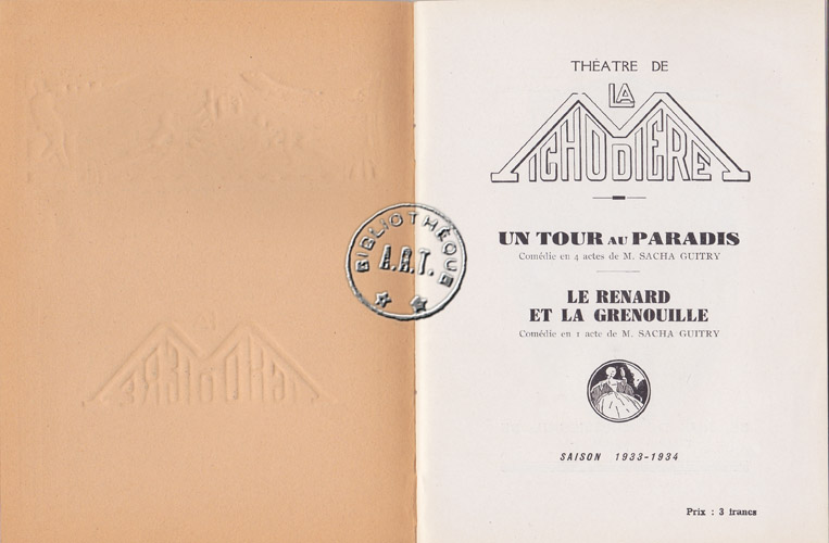 Les programmes de Théatre de l\