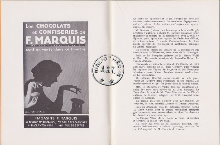 Les programmes de Théatre de l\