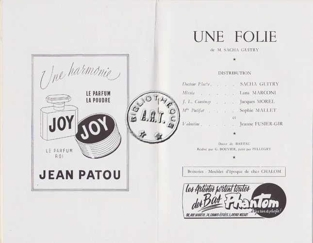 Les programmes de Théatre de l\