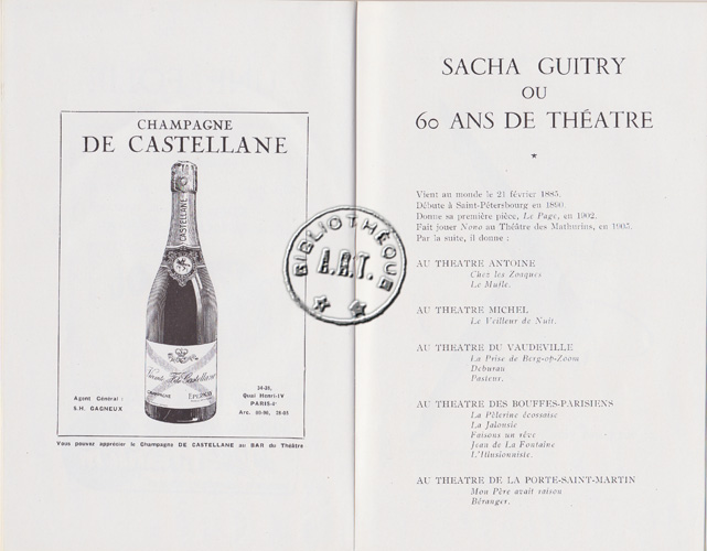 Les programmes de Théatre de l\