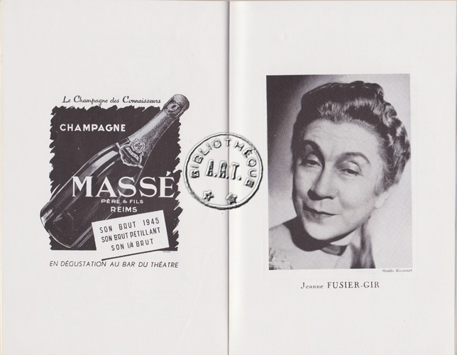 Les programmes de Théatre de l\