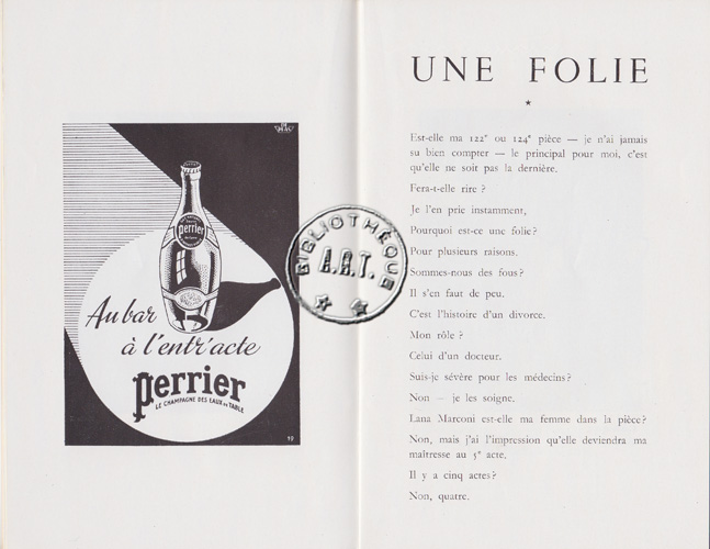Les programmes de Théatre de l\
