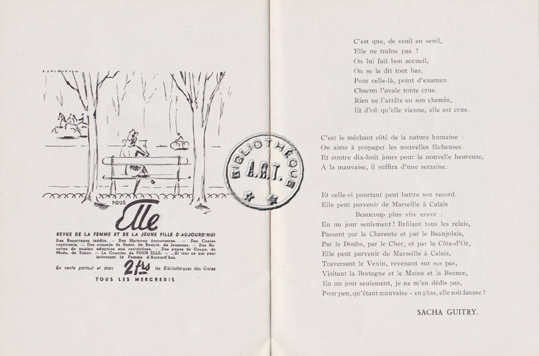 Les programmes de Théatre de l\