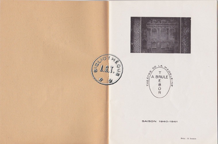 Les programmes de Théatre de l\
