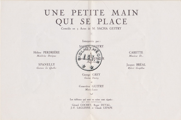Les programmes de Théatre de l\
