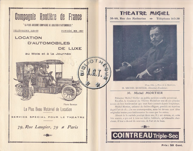 Les programmes de Théatre de l\