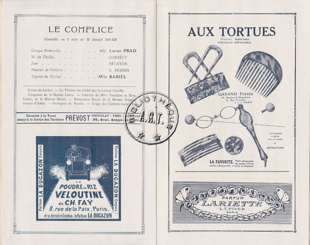 Les programmes de Théatre de l\