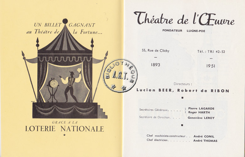 Les programmes de Théatre de l\
