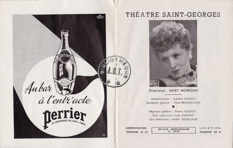 Les programmes de Théatre de l\
