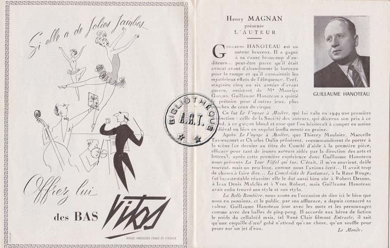 Les programmes de Théatre de l\
