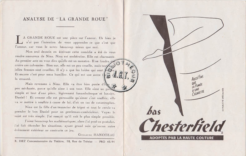 Les programmes de Théatre de l\