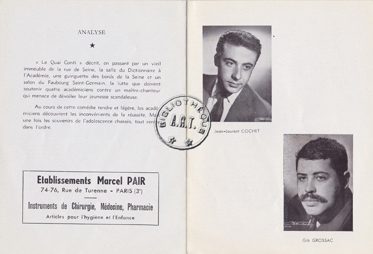 Les programmes de Théatre de l\