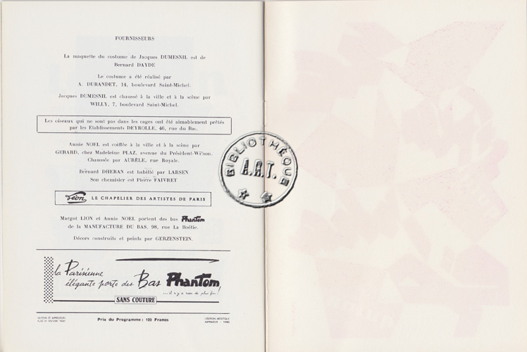 Les programmes de Théatre de l\