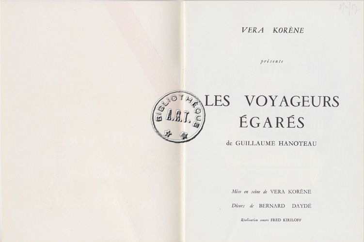 Les programmes de Théatre de l\