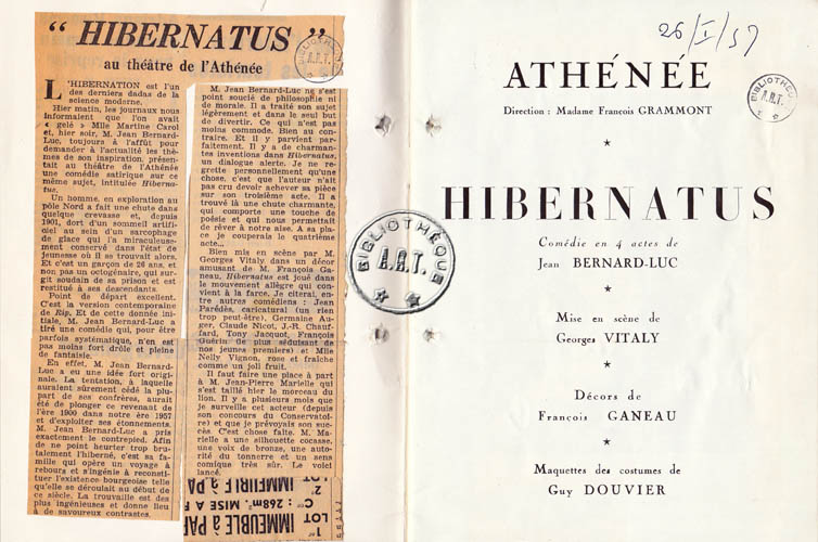 Les programmes de Théatre de l\