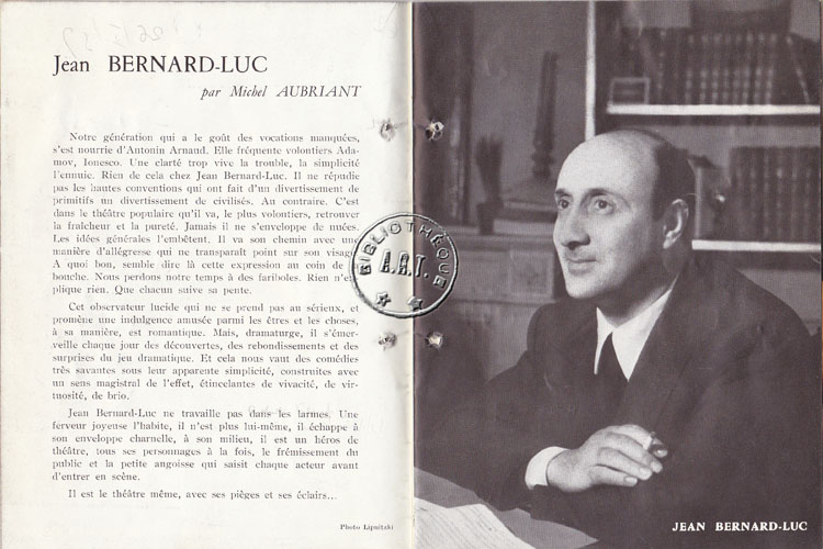 Les programmes de Théatre de l\