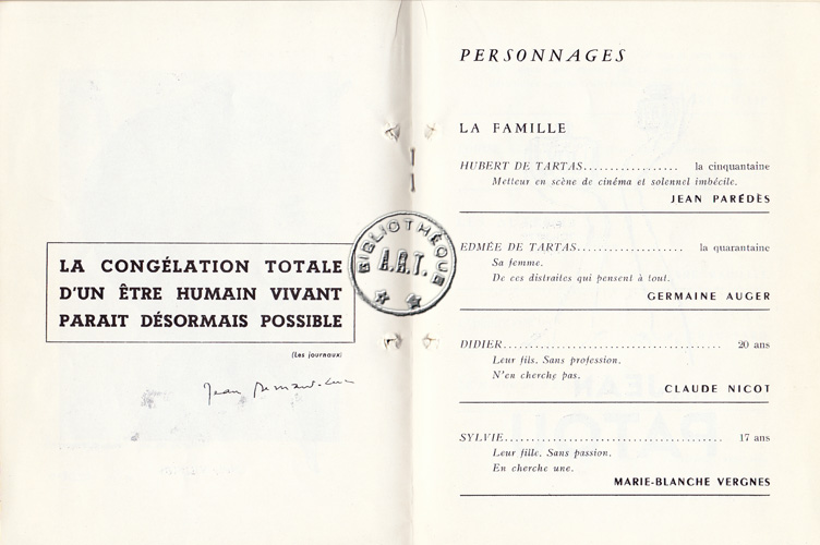 Les programmes de Théatre de l\