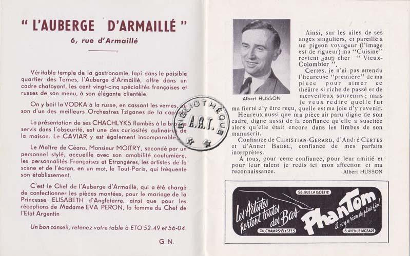 Les programmes de Théatre de l\