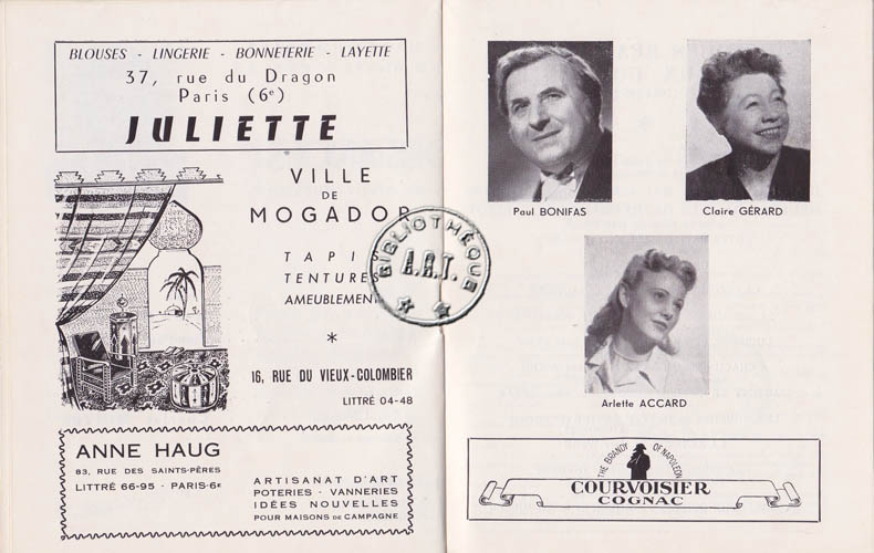 Les programmes de Théatre de l\