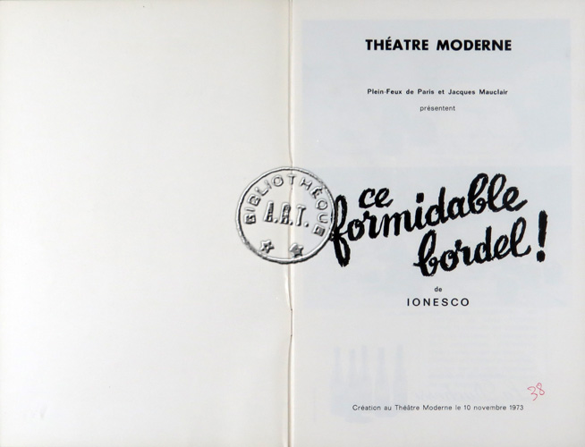 Les programmes de Théatre de l\